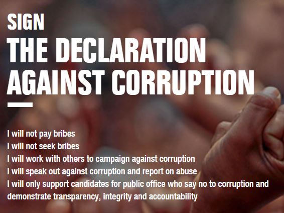 declaration against corruption